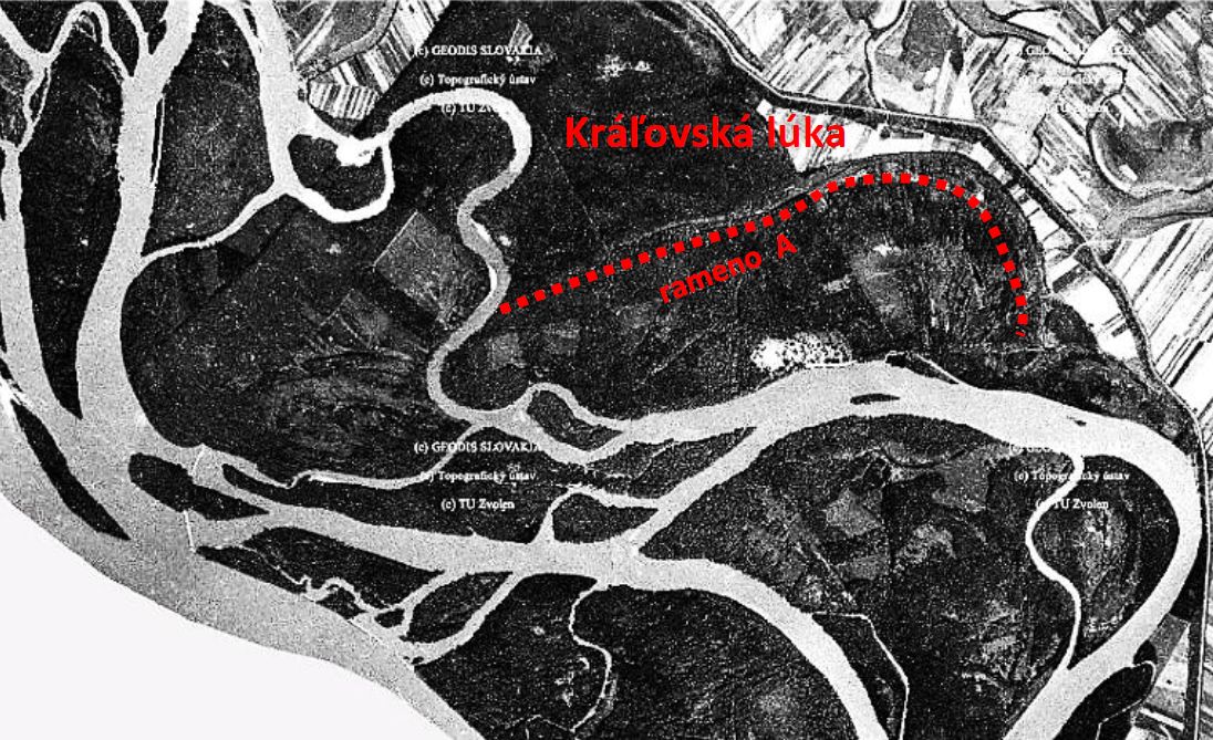 historická mapa Kráľovskej lúky