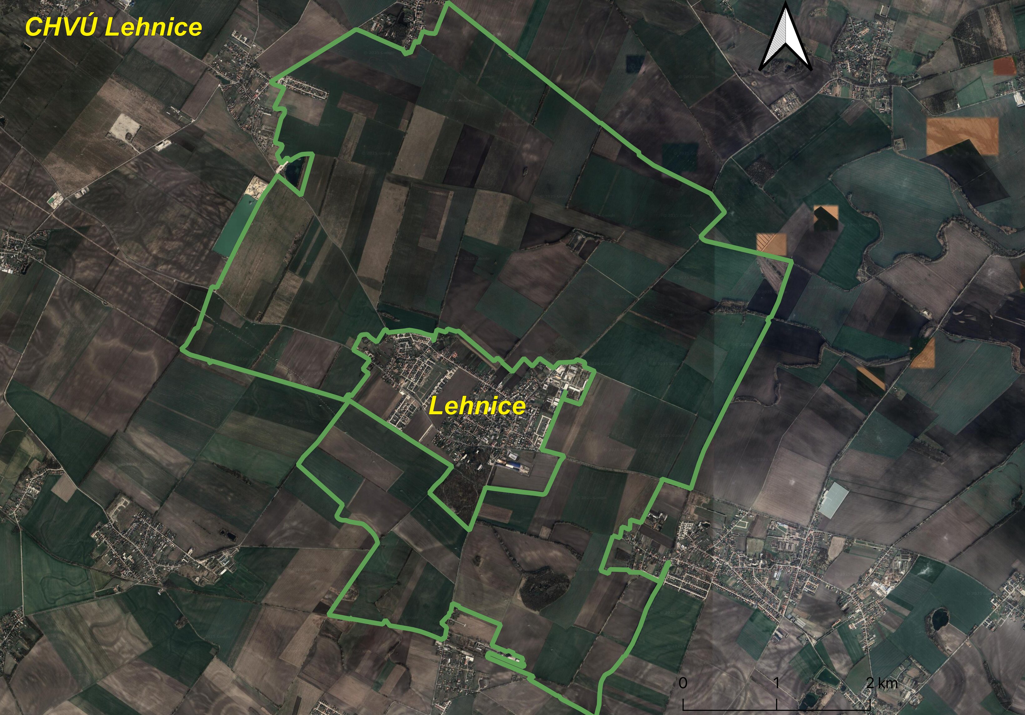Lehnice mapa