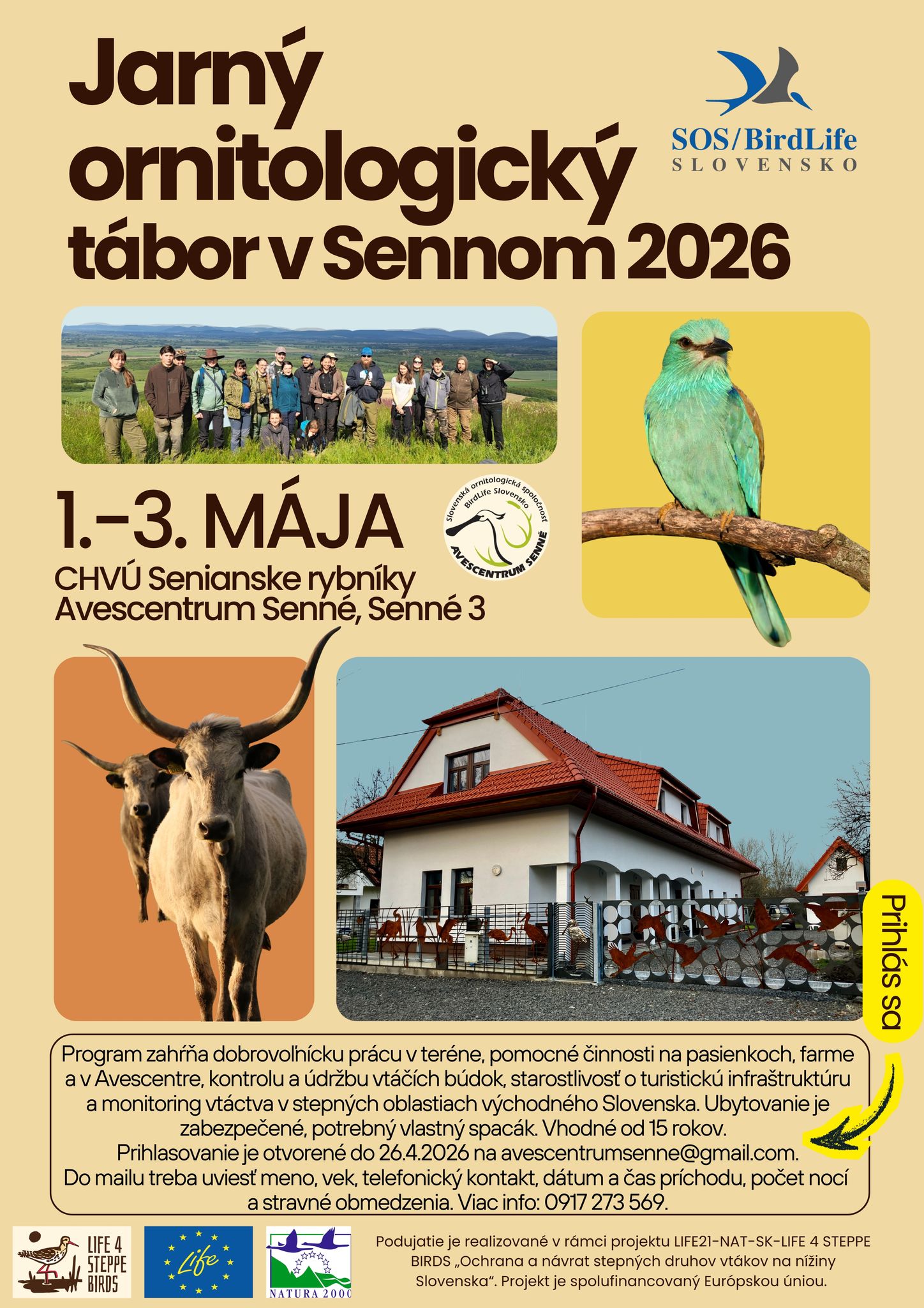 Jarný ornitologický tábor 2026