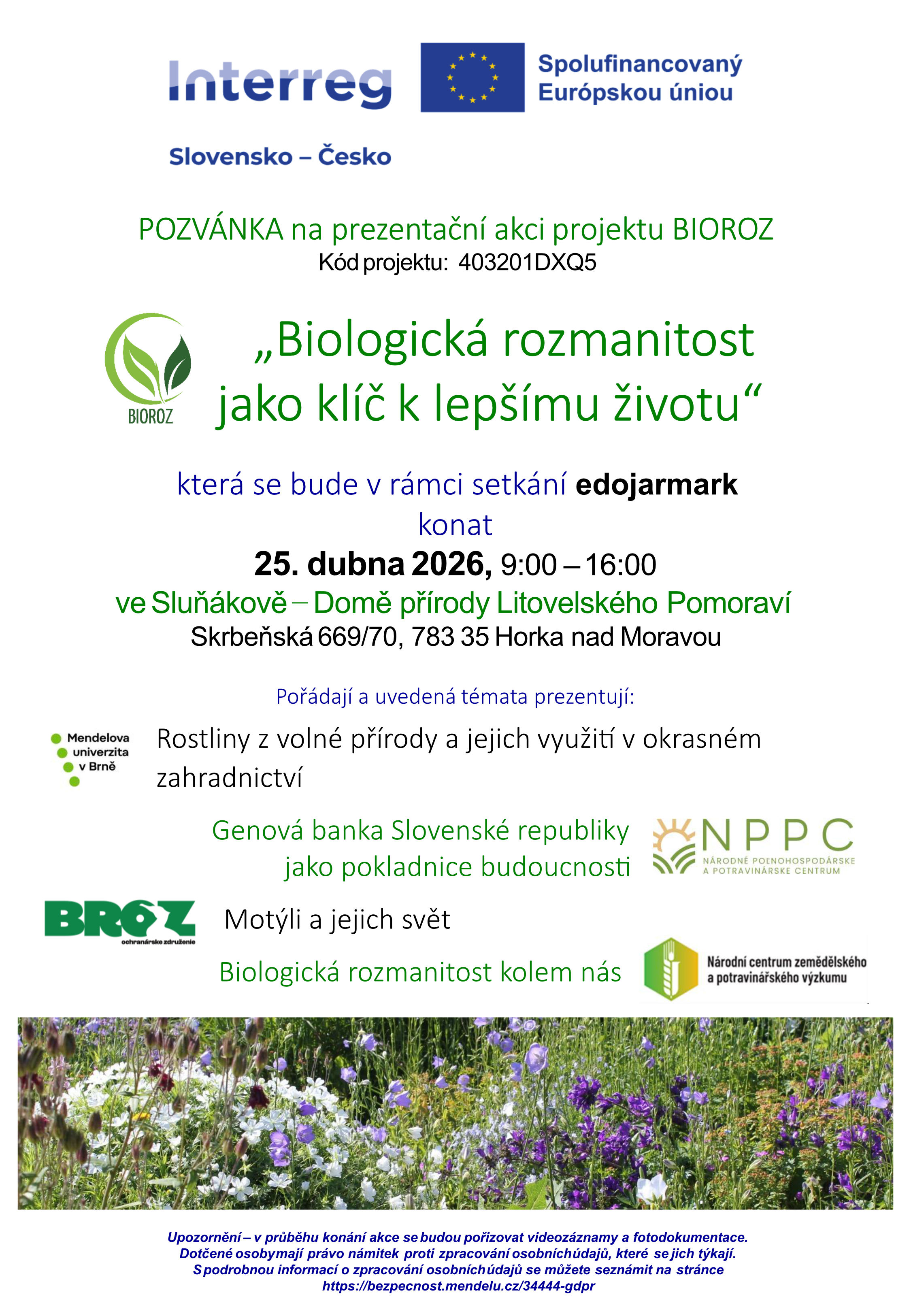 pozvánka EDOjarmark Sluňákov 2026